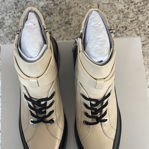 3.1 Phillip Lim Cream combat boots - Picture 5 of 9